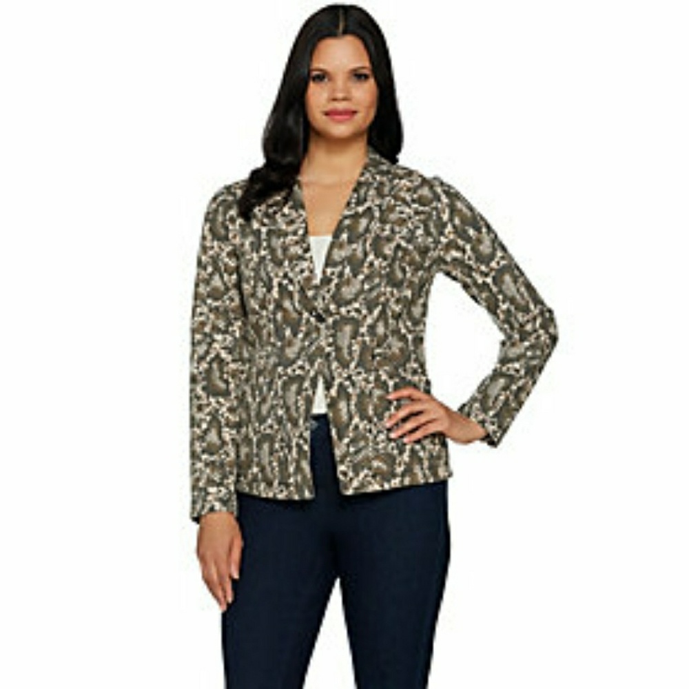 G.I.L.I. Snakeskin print blazer